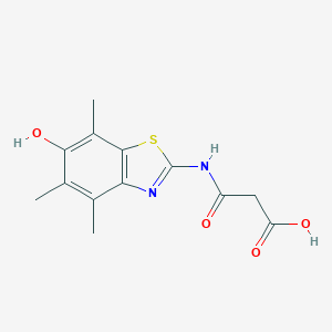 Propanoic  acid,  3-[(6-hydroxy-4,5,7-trimethyl-2-benzothiazolyl)amino]-3-oxo-