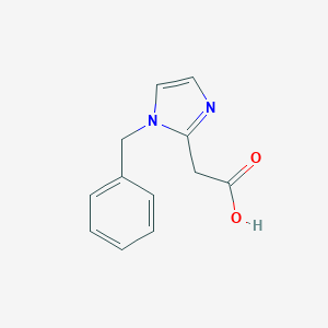 molecular formula C12H12N2O2 B038063 (1-Benzyl-1H-imidazol-2-yl)-acetic acid CAS No. 123566-33-6