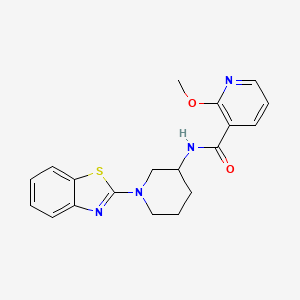 molecular formula C19H20N4O2S B3806783 N-[1-(1,3-benzothiazol-2-yl)piperidin-3-yl]-2-methoxypyridine-3-carboxamide 