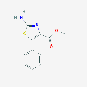 molecular formula C11H10N2O2S B038076 Methyl 2-amino-5-phenyl-1,3-thiazole-4-carboxylate CAS No. 115174-39-5