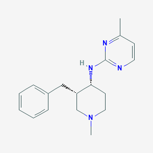 molecular formula C18H24N4 B3807825 N-[(3S,4R)-3-benzyl-1-methylpiperidin-4-yl]-4-methylpyrimidin-2-amine 