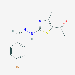 4-Bromobenzaldehyde (5-acetyl-4-methyl-1,3-thiazol-2-yl)hydrazone