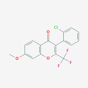 3-(2-chlorophenyl)-7-methoxy-2-(trifluoromethyl)-4H-chromen-4-one
