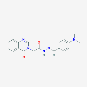 N'-[4-(dimethylamino)benzylidene]-2-(4-oxo-3(4H)-quinazolinyl)acetohydrazide