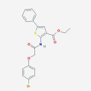 Ethyl 2-{[(4-bromophenoxy)acetyl]amino}-5-phenyl-3-thiophenecarboxylate