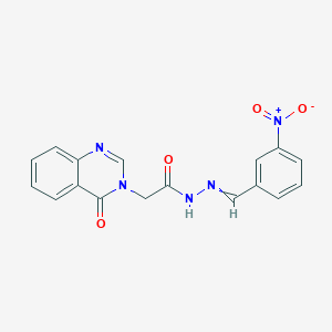 N'-{3-nitrobenzylidene}-2-(4-oxo-3(4H)-quinazolinyl)acetohydrazide