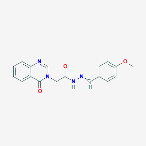 N'-(4-methoxybenzylidene)-2-(4-oxo-3(4H)-quinazolinyl)acetohydrazide