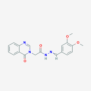 N'-(3,4-dimethoxybenzylidene)-2-(4-oxo-3(4H)-quinazolinyl)acetohydrazide