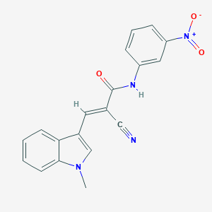 (E)-2-cyano-3-(1-methylindol-3-yl)-N-(3-nitrophenyl)prop-2-enamide