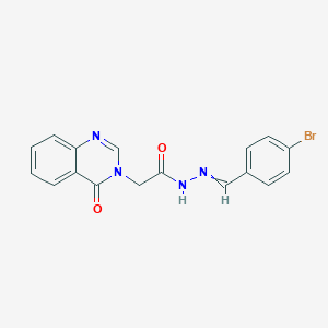 N'-(4-bromobenzylidene)-2-(4-oxo-3(4H)-quinazolinyl)acetohydrazide
