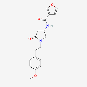 molecular formula C18H20N2O4 B3808177 N-{1-[2-(4-methoxyphenyl)ethyl]-5-oxo-3-pyrrolidinyl}-3-furamide 