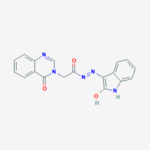 N'-(2-oxo-1,2-dihydro-3H-indol-3-ylidene)-2-(4-oxo-3(4H)-quinazolinyl)acetohydrazide