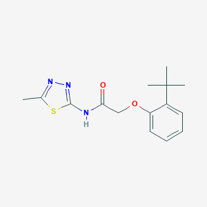 2-(2-tert-butylphenoxy)-N-(5-methyl-1,3,4-thiadiazol-2-yl)acetamide