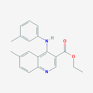 Ethyl 6-methyl-4-[(3-methylphenyl)amino]quinoline-3-carboxylate