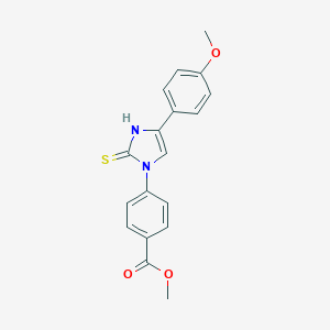 methyl 4-[4-(4-methoxyphenyl)-2-sulfanyl-1H-imidazol-1-yl]benzoate