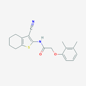 molecular formula C19H20N2O2S B380835 N-(3-cyano-4,5,6,7-tetrahydro-1-benzothiophen-2-yl)-2-(2,3-dimethylphenoxy)acetamide CAS No. 329225-11-8