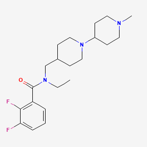 molecular formula C21H31F2N3O B3808456 N-ethyl-2,3-difluoro-N-[(1'-methyl-1,4'-bipiperidin-4-yl)methyl]benzamide 