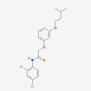 molecular formula C19H21Cl2NO3 B380854 N-(2,4-dichlorophenyl)-2-[3-(isopentyloxy)phenoxy]acetamide 