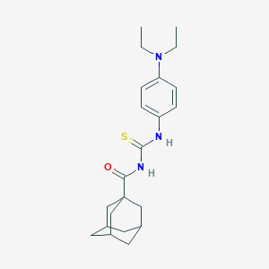 molecular formula C22H31N3OS B380870 N-(1-adamantylcarbonyl)-N'-[4-(diethylamino)phenyl]thiourea CAS No. 325721-30-0