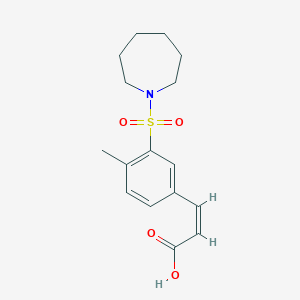3-[3-(1-Azepanylsulfonyl)-4-methylphenyl]acrylic acid