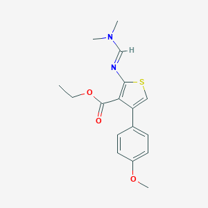 Ethyl 2-{[(dimethylamino)methylene]amino}-4-(4-methoxyphenyl)-3-thiophenecarboxylate
