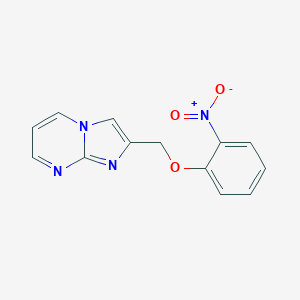 molecular formula C13H10N4O3 B380887 2-[(2-Nitrophenoxy)methyl]imidazo[1,2-a]pyrimidine 