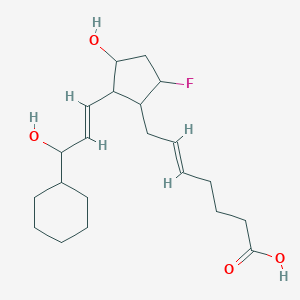 7-(2-(3-Cyclohexyl-3-hydroxy-1-propenyl)-5-fluoro-3-hydroxycyclopentyl)-5-heptenoic acid