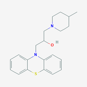 1-(4-methylpiperidin-1-yl)-3-(10H-phenothiazin-10-yl)propan-2-ol