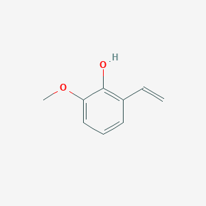 molecular formula C9H10O2 B038094 Phenol, 2-ethenyl-6-methoxy- CAS No. 120550-69-8