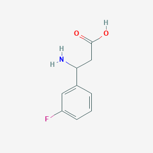 molecular formula C9H10FNO2 B038101 3-Amino-3-(3-fluorophenyl)propanoic acid CAS No. 117391-51-2