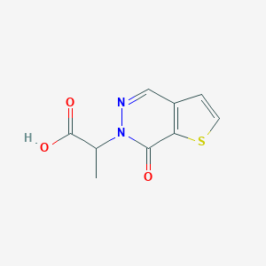 molecular formula C9H8N2O3S B038106 2-(7-Oxothieno[2,3-d]pyridazin-6(7H)-yl)propanoic acid CAS No. 118376-66-2