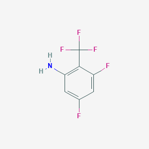 molecular formula C7H4F5N B038110 3,5-Difluoro-2-(trifluoromethyl)aniline CAS No. 123973-33-1