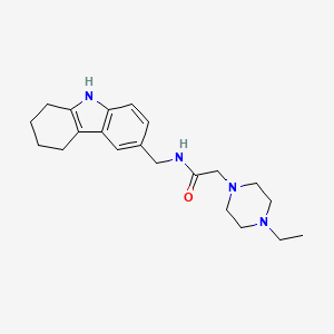 molecular formula C21H30N4O B3811615 2-(4-ethylpiperazin-1-yl)-N-(6,7,8,9-tetrahydro-5H-carbazol-3-ylmethyl)acetamide 