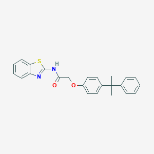 molecular formula C24H22N2O2S B381198 N-(1,3-benzothiazol-2-yl)-2-[4-(2-phenylpropan-2-yl)phenoxy]acetamide 