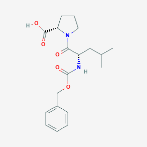 molecular formula C19H26N2O5 B038121 (2S)-1-[(2S)-4-methyl-2-(phenylmethoxycarbonylamino)pentanoyl]pyrrolidine-2-carboxylic acid CAS No. 116939-86-7