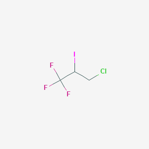 molecular formula C3H3ClF3I B038125 3-Chloro-2-iodo-1,1,1-trifluoropropane CAS No. 113402-77-0