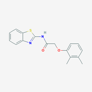molecular formula C17H16N2O2S B381255 N-(1,3-benzothiazol-2-yl)-2-(2,3-dimethylphenoxy)acetamide CAS No. 202990-62-3