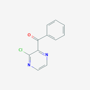 molecular formula C11H7ClN2O B038129 (3-Chloropyrazin-2-YL)(phenyl)methanone CAS No. 121246-91-1
