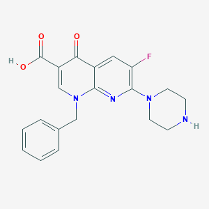 1-Benzyl-6-fluoro-4-oxo-7-piperazin-1-YL-1,4-dihydro-[1,8]naphthyridine-3-carboxylic acid