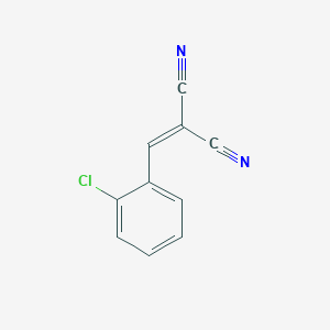 molecular formula C10H5ClN2<br>C10H5ClN2<br>ClC6H4CH=C(CN)2 B038150 2-Chlorobenzylidenemalononitrile CAS No. 2698-41-1