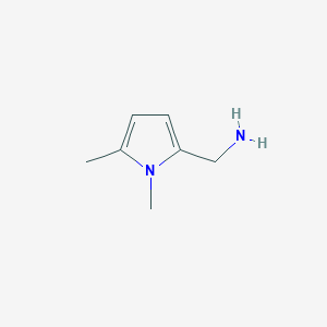 molecular formula C7H13N2+ B038154 (1,5-dimethyl-1H-pyrrol-2-yl)methylamine CAS No. 118799-24-9
