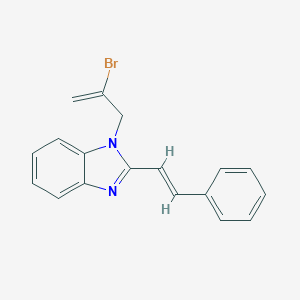 1-(2-bromo-2-propenyl)-2-(2-phenylvinyl)-1H-benzimidazole