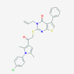 3-allyl-2-({2-[1-(4-chlorophenyl)-2,5-dimethyl-1H-pyrrol-3-yl]-2-oxoethyl}sulfanyl)-5-phenylthieno[2,3-d]pyrimidin-4(3H)-one