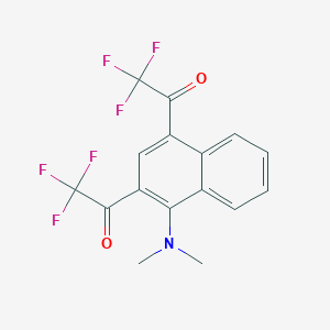 2,4-Bis(trifluoroacetyl)-1-(N,N-dimethylamino)naphthalene