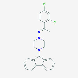 B381613 N-[(1E)-1-(2,4-dichlorophenyl)ethylidene]-4-(9H-fluoren-9-yl)piperazin-1-amine CAS No. 385405-06-1