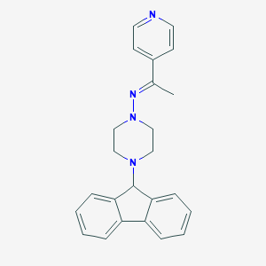 B381626 4-(9H-fluoren-9-yl)-N-[1-(4-pyridinyl)ethylidene]-1-piperazinamine CAS No. 380453-97-4
