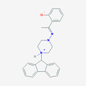 B381631 2-{(1E)-N-[4-(9H-fluoren-9-yl)piperazin-4-ium-1-yl]ethanimidoyl}phenolate CAS No. 380452-70-0