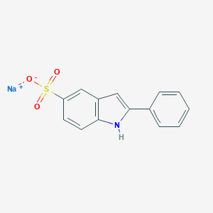 molecular formula C14H11NNaO3S B038165 sodium 2-phenyl-1H-indole-5-sulfonate CAS No. 119205-39-9