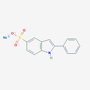 molecular formula C14H10NNaO3S B038165 sodium 2-phenyl-1H-indole-5-sulfonate CAS No. 119205-39-9