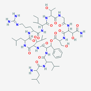 molecular formula C58H97N15O17 B038166 Lysobactin CAS No. 116340-02-4